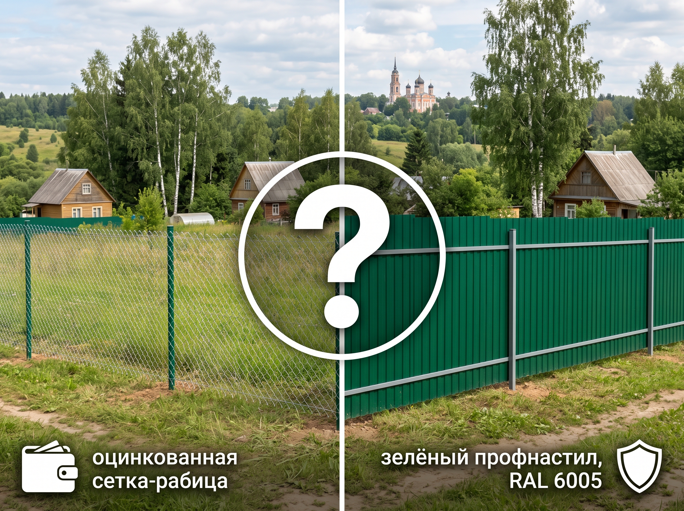 Забор для дачи в Можайском округе: бюджетно и надёжно